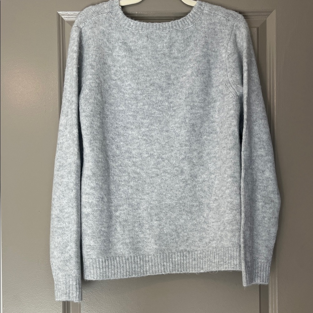 NWT Cupcakes & Cashmere Festive Gnomes Ugly Christmas Holiday Sweater Grey Large - Picture 3 of 10